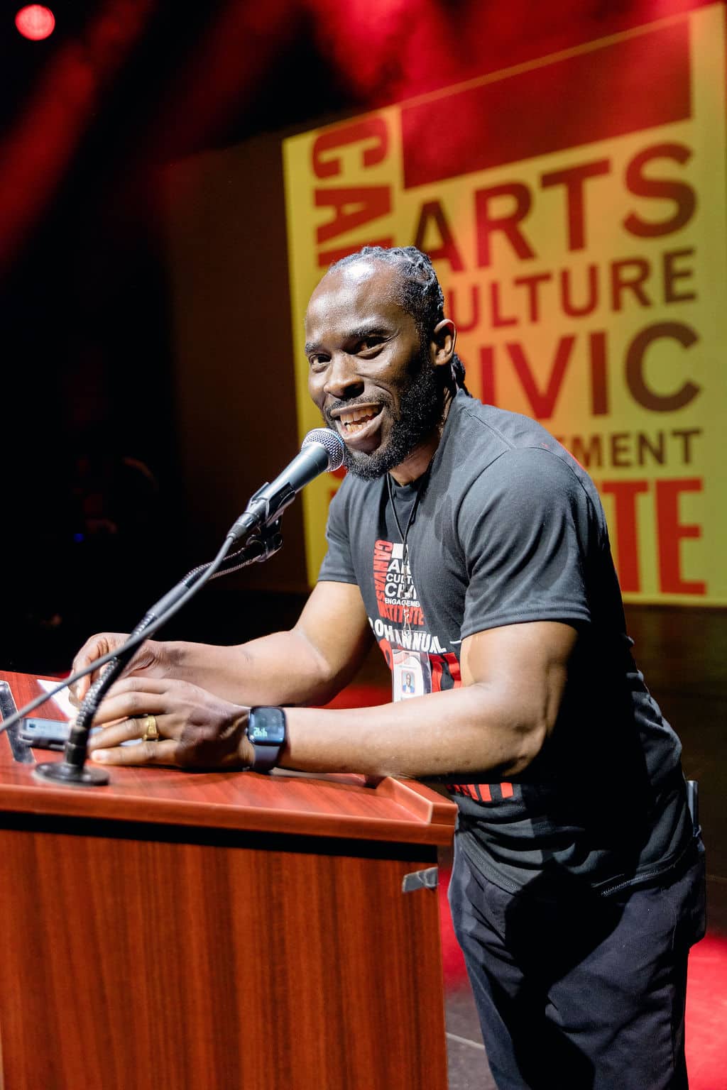 Scene from the 20th Annual Youth Empowerment Summit at the St. George Theatre.