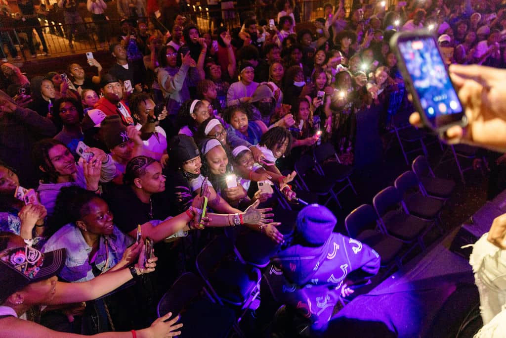 Scene from the 20th Annual Youth Empowerment Summit at the St. George Theatre.