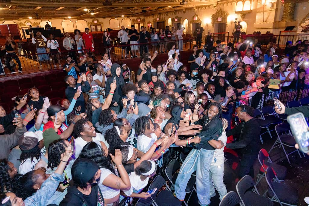 Scene from the 20th Annual Youth Empowerment Summit at the St. George Theatre.