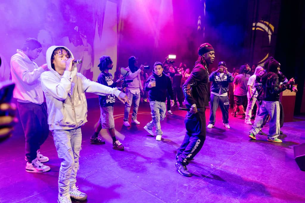 Scene from the 20th Annual Youth Empowerment Summit at the St. George Theatre.