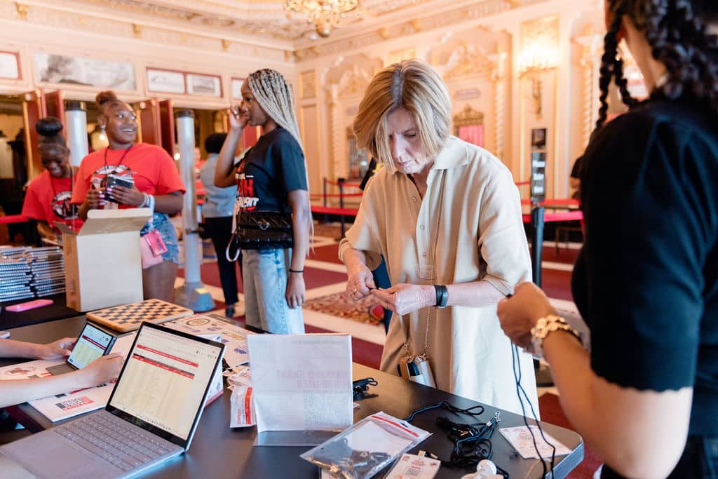Scene from the 20th Annual Youth Empowerment Summit at the St. George Theatre.